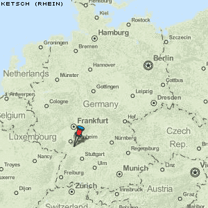 Ketsch (Rhein) Karte Deutschland