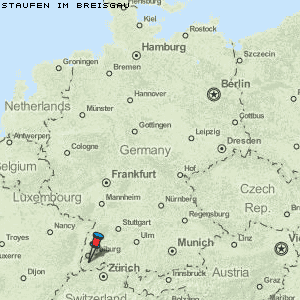 Staufen im Breisgau Karte Deutschland