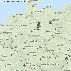 Ilsenburg (Harz) Karte Deutschland