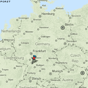 Forst Karte Deutschland