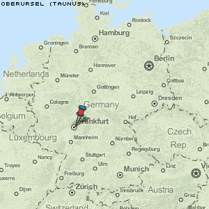 Oberursel (Taunus) Karte Deutschland