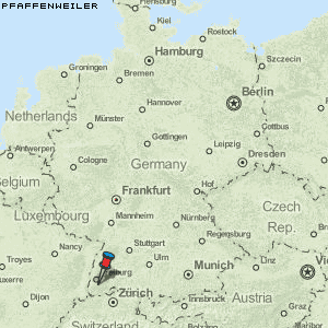 Pfaffenweiler Karte Deutschland