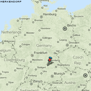 Merkendorf Karte Deutschland