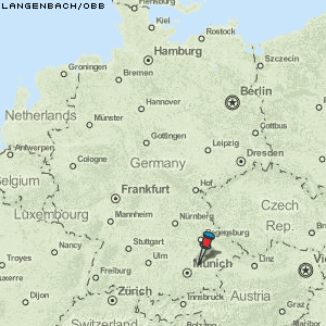 Langenbach/Obb Karte Deutschland