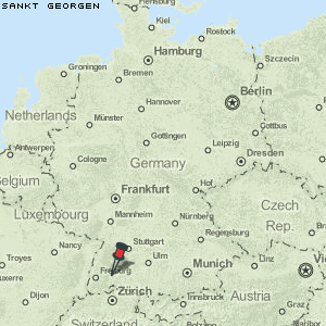 Sankt Georgen Karte Deutschland