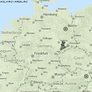 Wilkau-Haßlau Karte Deutschland