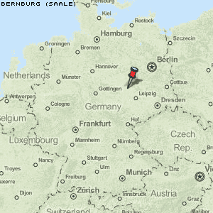 Bernburg (Saale) Karte Deutschland