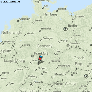 Billigheim Karte Deutschland