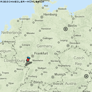 Rieschweiler-Mühlbach Karte Deutschland