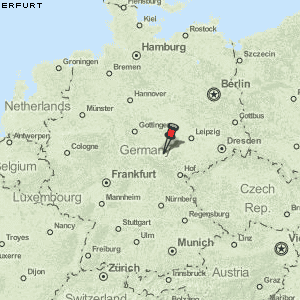 Erfurt Karte Deutschland