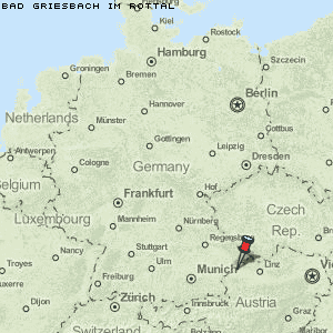 Bad Griesbach im Rottal Karte Deutschland