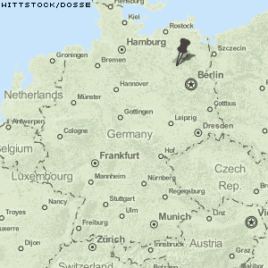 Wittstock/Dosse Karte Deutschland