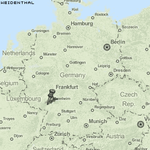 Weidenthal Karte Deutschland