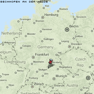 Bechhofen an der Heide Karte Deutschland