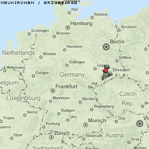 Neukirchen / Erzgebirge Karte Deutschland