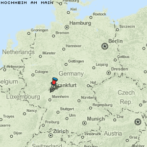 Hochheim am Main Karte Deutschland
