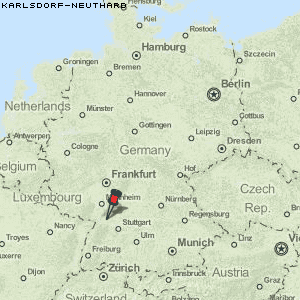 Karlsdorf-Neuthard Karte Deutschland