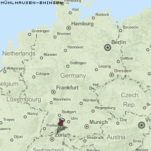 Mühlhausen-Ehingen Karte Deutschland
