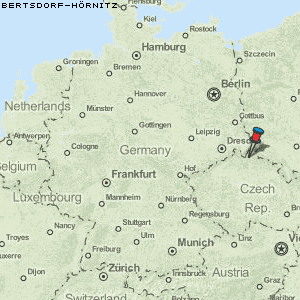 Bertsdorf-Hörnitz Karte Deutschland