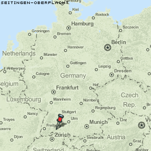 Seitingen-Oberflacht Karte Deutschland