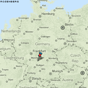 Rosenberg Karte Deutschland