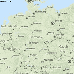 Niebüll Karte Deutschland