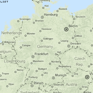 List Karte Deutschland