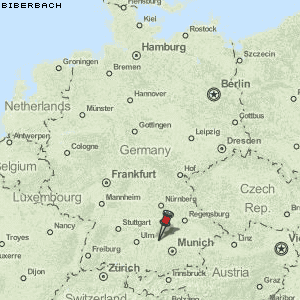 Biberbach Karte Deutschland