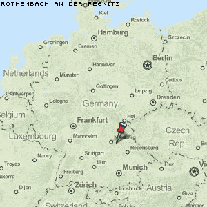Röthenbach an der Pegnitz Karte Deutschland