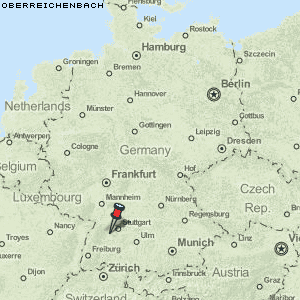 Oberreichenbach Karte Deutschland