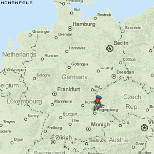 Hohenfels Karte Deutschland