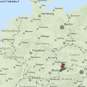 Wittibreut Karte Deutschland