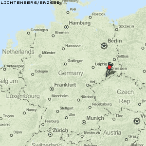 Lichtenberg/Erzgeb. Karte Deutschland