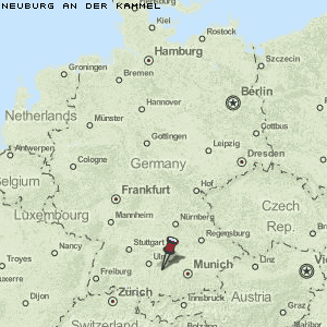 Neuburg an der Kammel Karte Deutschland