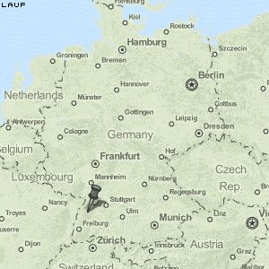 Lauf Karte Deutschland