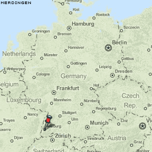 Merdingen Karte Deutschland