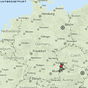 Unterdietfurt Karte Deutschland