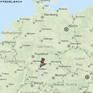 Pfedelbach Karte Deutschland