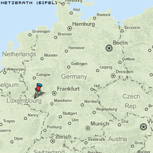 Hetzerath (Eifel) Karte Deutschland