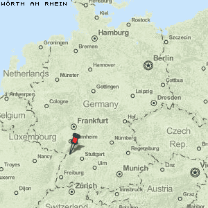 Wörth am Rhein Karte Deutschland