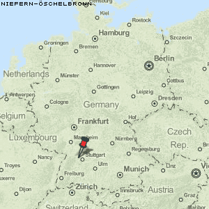 Niefern-Öschelbronn Karte Deutschland