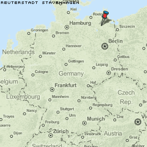 Karte von Reuterstadt Stavenhagen :: Deutschland Breiten- und