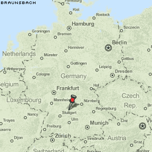 Braunsbach Karte Deutschland