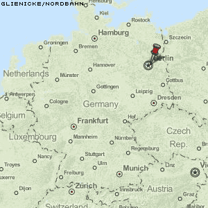 Glienicke/Nordbahn Karte Deutschland