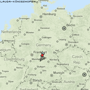 Lauda-Königshofen Karte Deutschland