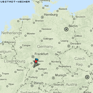 Ubstadt-Weiher Karte Deutschland