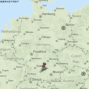 Bernstadt Karte Deutschland