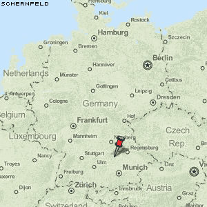Schernfeld Karte Deutschland