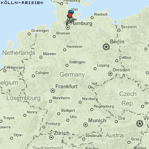 Kölln-Reisiek Karte Deutschland
