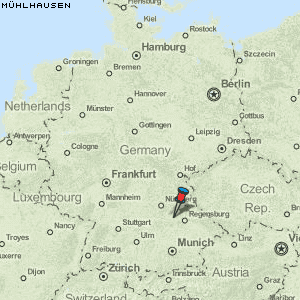Mühlhausen Karte Deutschland